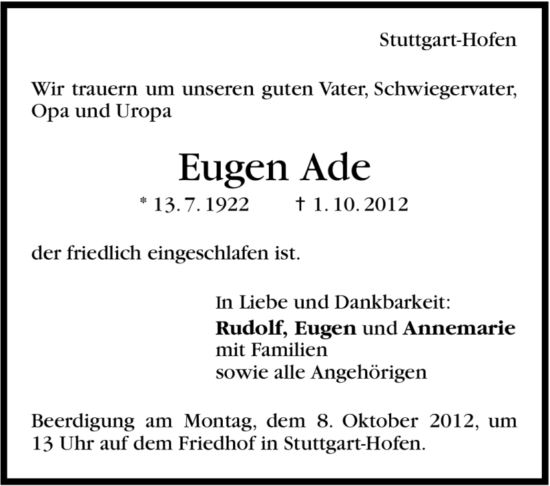 Ade Eugen